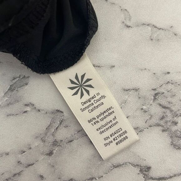 Athleta Wherever Black Ruched Skirt 6 Petite - Picture 6 of 6